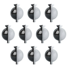 (Black, 8CM) 10 Pack Rooting Propagator Balls for Plant Grafting Air Layering