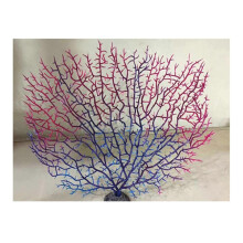(Purple, S) Artificial Sea Fan Coral Reef Branch Decor for Aquarium Fish Tank Landscape Blue S