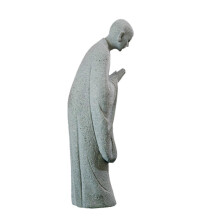 (Make a wish to the m, large) Buddha Statue Fish Tank Aquarium Ornament Monk Figurine Home Office Car Decor Large