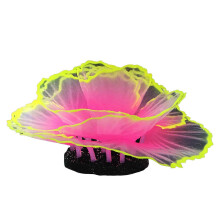 (Pink) Aquarium Ornament with Suction Cup Base for Glass Tank