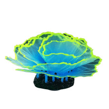 (Blue) Aquarium Ornament with Suction Cup Base for Glass Tank