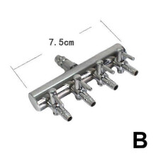 (4 heads) Stainless Steel Air Pump Manifold 2025 with 2/4/6/8/10/12 Ports for Aquarium Fish Pond