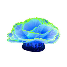 (Blue) Fluorescent Coral Silicone Aquarium Night Light Ornament
