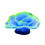 (Blue) Fluorescent Coral Silicone Aquarium Night Light Ornament 1