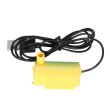 (Yellow) Bomba de succión sumergible USB, artículos para el hogar, pieza de uso general.