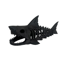 (Black) 3D Printed Wear Resistant Aquarium Ornament for Freshwater Tank and Gift