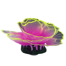 (Purple) Aquarium Ornament with Suction Cup Base for Glass Tank