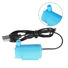 (Blue) Bomba de succión sumergible USB, artículos para el hogar, pieza de uso general.
