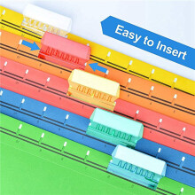 120 Pcs 2 Inch Hanging Folder Tabs and 240 Grids Inserts for Quick Identification of Hanging Files Hanging File Inserts