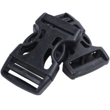 16Pcs Plastic Side Quick Release Buckles Clip for 25mm Webbing Band Black
