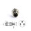 M8 Sensor Connector Panel Back Mount Waterproof Flange 1