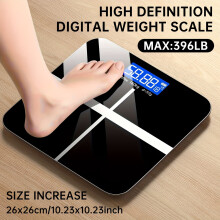 Digital Bathroom Scale 396 lbs LCD KG/LB Switch Extra-Wide