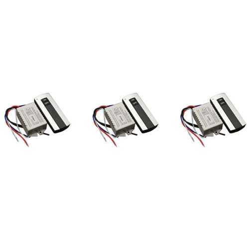 3X 1 Way /OFF 220V Wireless Remote Control  Digital Remote Control  for Lamp & Light HT035