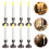 Long Candle Light Plastic Coffee Cup Retro Home Decor Set 6