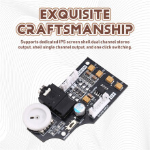 Dual Channel Volume Audio Board for Game Gear Using ELNA Audio Capacitors, Max Double Volume Black
