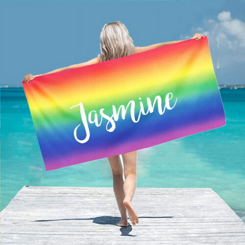 Double-Sided Velvet Microfiber Beach Towel 1