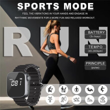 Vibrating Metronome Watch for Musicians and Exercisers Precision Pulse Sport Mode