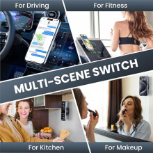 Magnetic Cell Phone Holder for Car, Electric Vacuum Strong Suction Car Phone Mount for Android