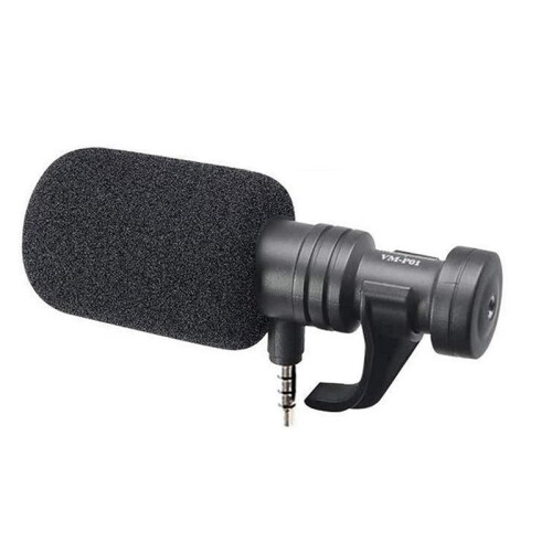 Microphone Cardioïde Compact 3,5 mm, Microphone D'Enregistrement Téléphonique, Réduction Du Bruit, Petit Microphone, Vlog, Diffusion en Direct