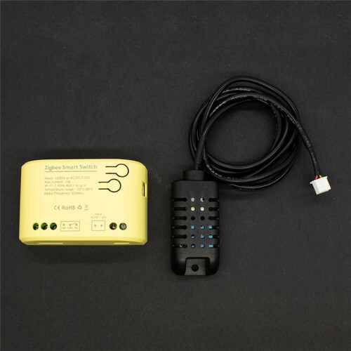 Zigbee  voor  Temperatuur Vochtigheidssensor 1CH Relais Controller Tuya  Life APP Draadloze Controller 7-32V