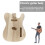 Electric Guitar Body Unfinished Maple TL Style 5