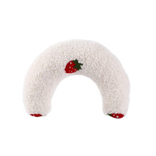 (White) Soft Polyester PP Cotton Cat Pillow for Deep Sleep - Cute Pet Accessory