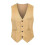 (Khaki, L) Slim Fit Herren-Anzugweste, einreihig, lässig-formell 1
