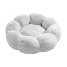 (Gray, L) Anti-Slip Bottom Cat Bed for Indoor Use