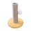 (Yellow) Indoor Cat Scratching Post Scratch Resistant Coral Fleece Cute Shape Stable Comfortable 1