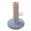 (Dark Blue) Indoor Cat Scratching Post Scratch Resistant Coral Fleece Cute Shape Stable Comfortable 1