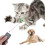(Mouse) USB Rechargeable LED Cat Collar Toy Remote Bell Interactive Light Adjustable Indoor Cats 1