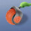 (orange) Speedy Tail 2.0 Automated Moving Cat Toy Interactive 1