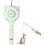 (Green) XinHan pcy Multi-Function Interactive Cat Toy 5 Light Patterns Retractable Wand Comb Brush 1
