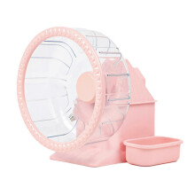 (Light pink) Hellrosa, leises Hamster-Laufrad für Mäuse und Hamster (für drinnen)