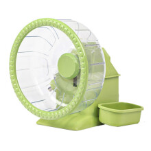 (green) Hellrosa, leises Hamster-Laufrad für Mäuse und Hamster (für drinnen)