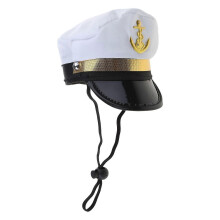 (sailor) Funny Pirate Captain Cosplay Hat for Cat Dog Dress Up Pet Christmas Warm Headwear