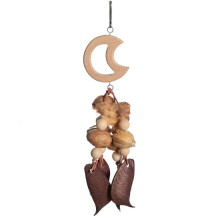 (Little moon model) Natural Pinecone Bird Tearing Block Parrot Chewing Climbing Toy for All Size Birdcages