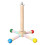 (2pcs) Perchoir interactif rotatif en bois pour perruches ondulées, calopsittes et petits oiseaux 1