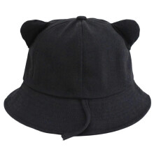 (Black, child) Outdoor Foldable Bucket Hat Women Kids Wide Brim Sunproof Spring Photography Beige Adult