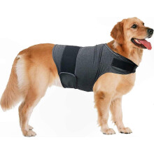 (L) Calming Adjustable Dog Anxiety Vest for Thunder Fireworks Travel Separation Stress Relief