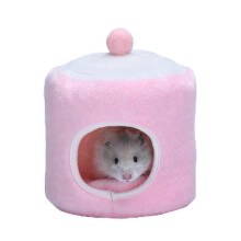 (style5) Cama cueva pequeña para mascotas de 25-26 cm para cobaya, conejo, ardilla, chinchilla, hámster y erizo.