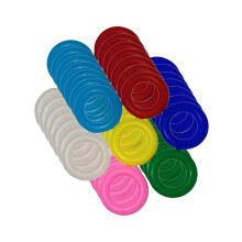 (9mm) 100Pcs 12mm Bird Identification Foot Rings for Quails Chickens Pigeons