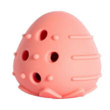 (Strawberry) Cute Fruit Shape Cat Chew Toy Soft Silicone Bite Resistant with Catnip for Teeth Cleaning