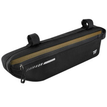 WEST BIKING Bike Bag 2.6L Large Capacity Front Frame Top Tube Under Bag Waterproof Wear-Resistant Bicycle Bag Black & Brown