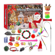 (Model B) 24-Day Cat Advent Calendar Fun Toys Treats Interactive Catnip Perfect Gift for Cat Lovers