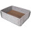 (Gray) Breathable Corrugated Cat Scratcher House Multifunctional Space Saving Gray For Indoor Use 1