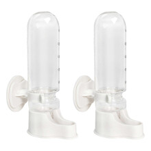 (150ml) Set of 2 Hanging Auto Fill Plastic Bird Waterers 150ml for Parrots Canaries Budgies