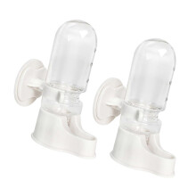 (70ml) Set of 2 Hanging Auto Fill Plastic Bird Waterers 150ml for Parrots Canaries Budgies