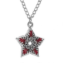 (A) Stranger Things 4 26 Letter Star Necklace for Kids Friends Birthday Gift