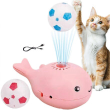 (pink) Intelligentes elektrisches Wal-Schwimmball-Spielzeug, STEM-Spielzeug zum Pusten und Balancieren, Geburtstagsgeschenk für Kinder und Haustiere